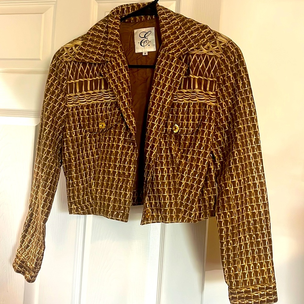 Vintage Mark E. crop denim jacket